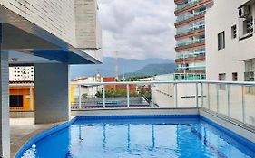 Apto com vista mar e sacada gourmet